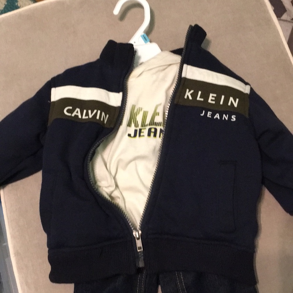 Calvin Klein Jeans 12 month jacket shirt & jeans